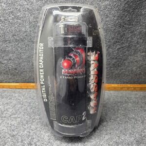 MASSIVE 2 Farad Digital Voltage Capacitor Car Audio Cap RED LED New